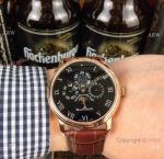 Fake Blancpain Moonphase Perpetual Calendar Rose Gold Watch 40mm